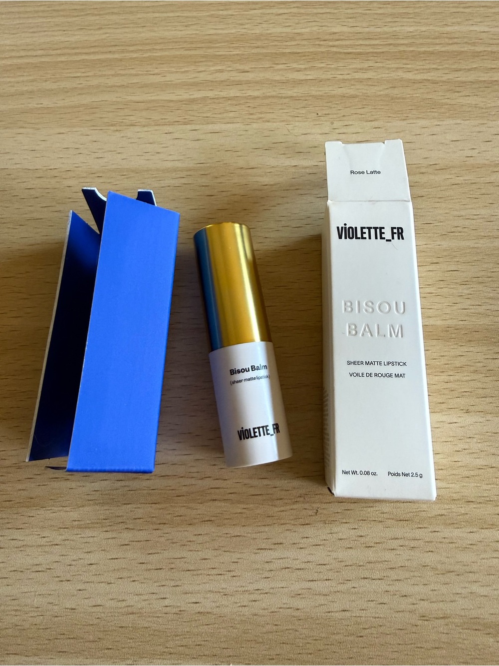 VIOLETTE_FR Bisou Balm Sheer Matte Lipstick Rose Latte